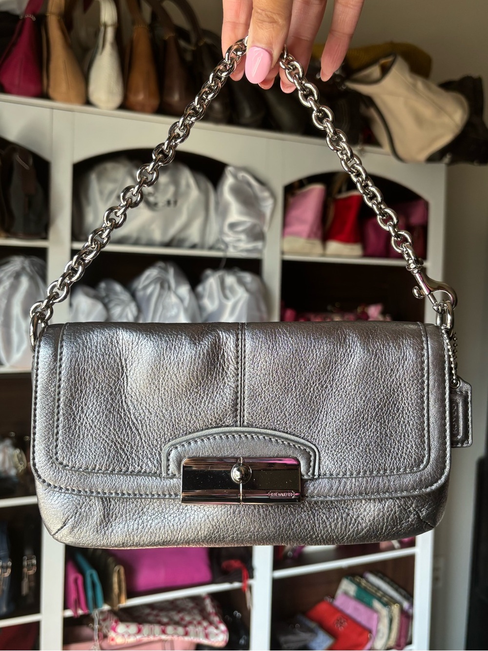✨🩶COACH Ashley Large Wristlet Mini Bag🩶✨